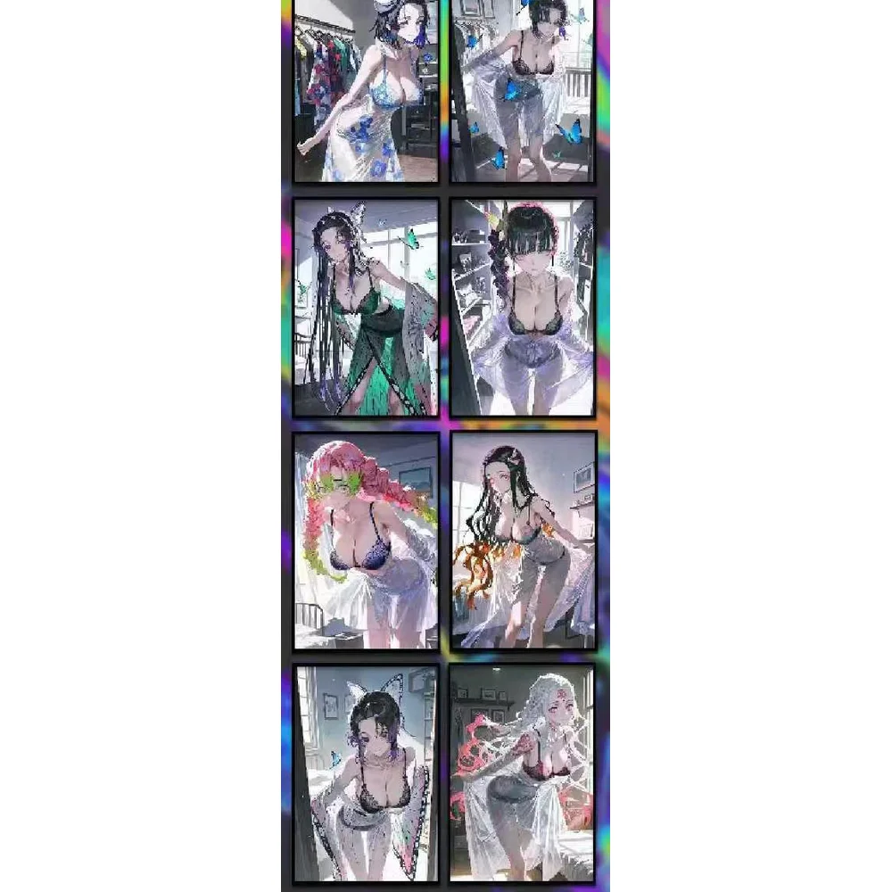 Nuova carta da collezione Demon Slayer Art board Anime Cute Girl Collezione rara Regali giocattolo
