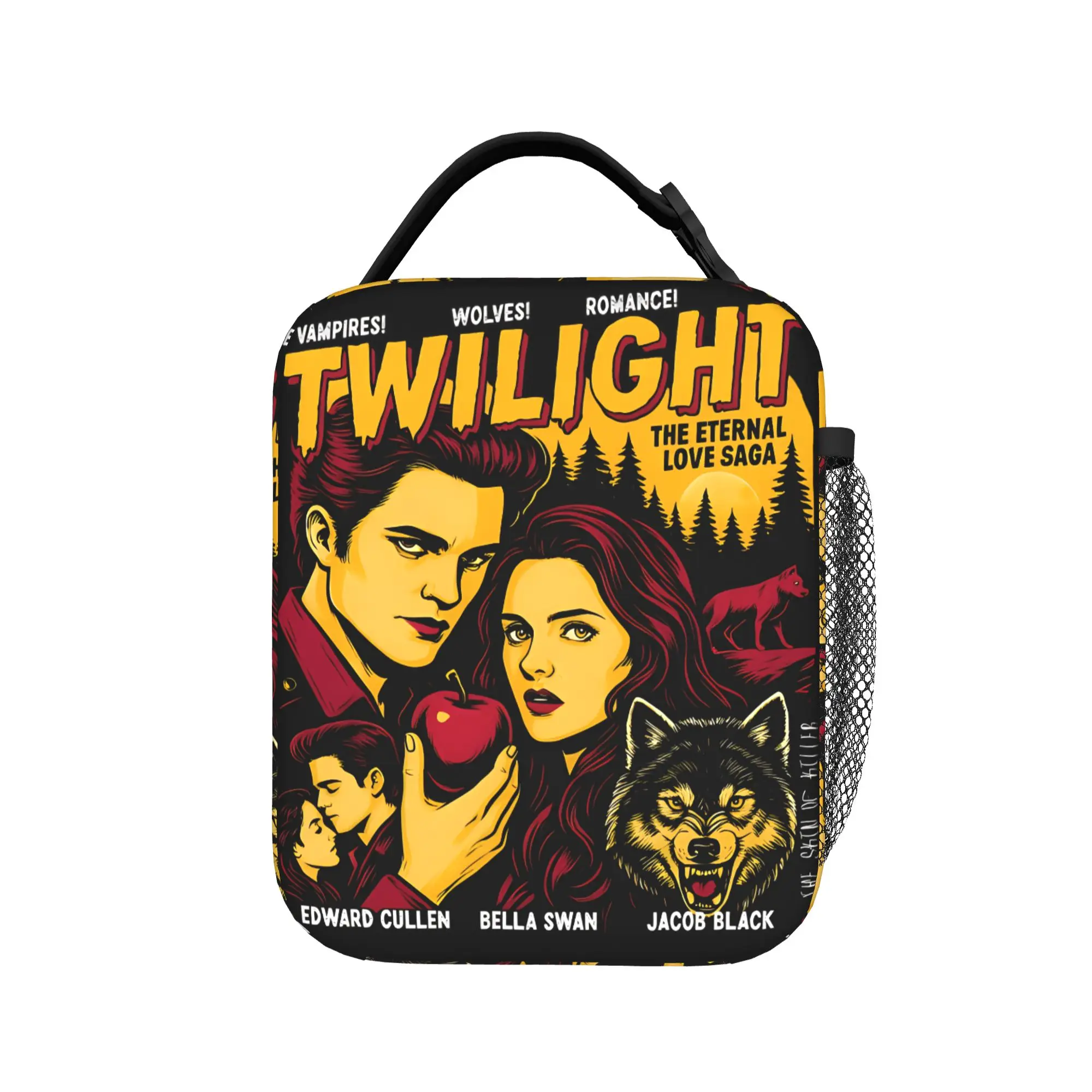 The Twilight Saga Romance Movie Insulated Lunch Bags Meal Container Thermal Bag Tote Lunch Box College  Travel Men Women