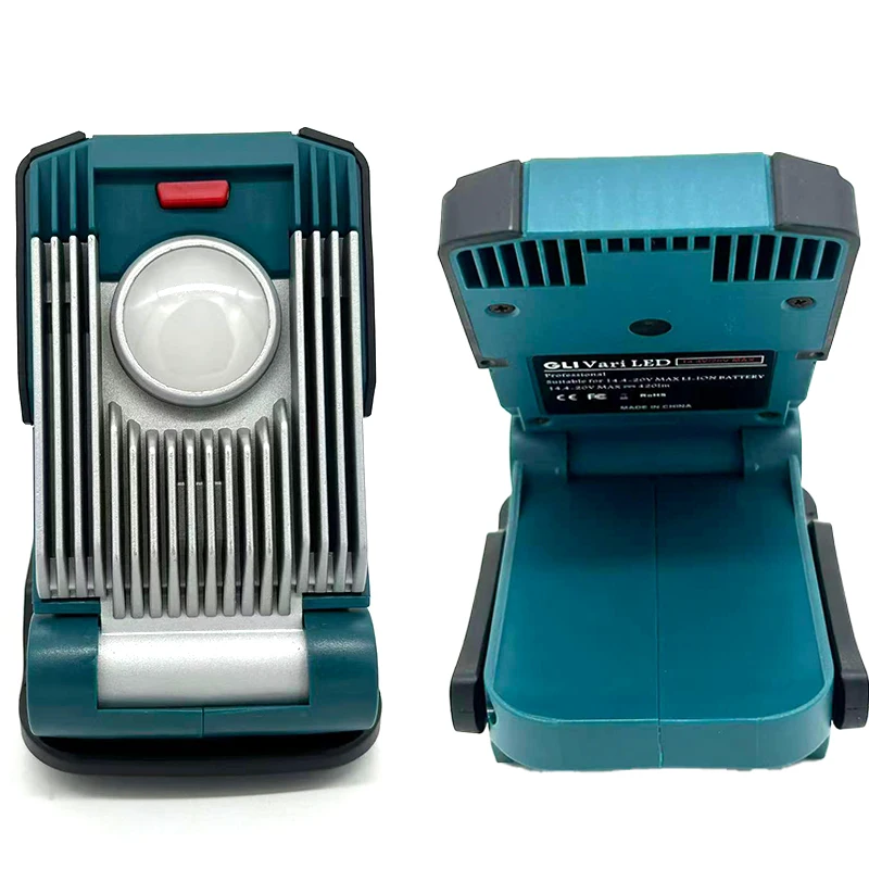 9W Work Light High Brightness Illumination LED Work Light Suitable for Makita/Bosch/DW/Milwaukee 14.4–18V Lithium-ion Power Tool