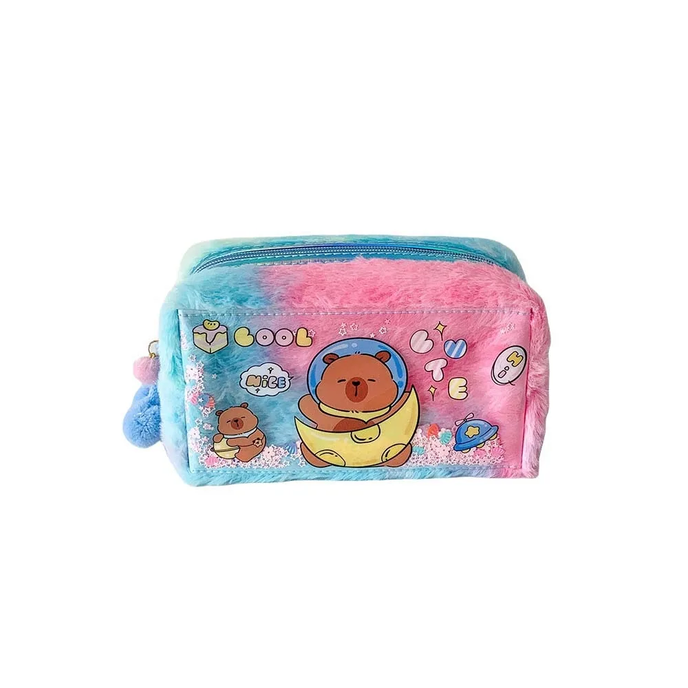 

Plush PVC Capybara Plush Pen Bag Pencil Case Stuffed Cartoon Capybara Pencil Bag Animal Signing Pen Capibara Plush Pencil Pouch