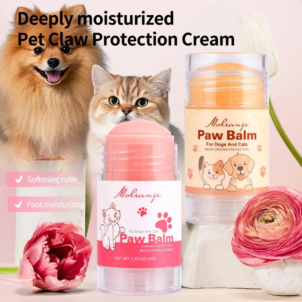 Pet Paw Balm Stick Moisturizing Anti Dry Cracking Paw Pad Softening Cream for Dogs Cats Kitten Puppy Foot Care Wax view 6