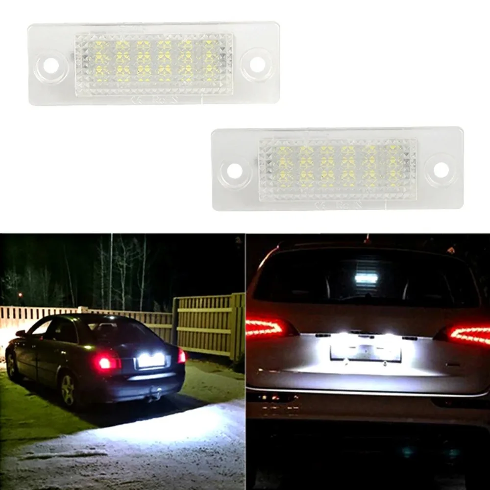 Car Rear Number License Plate Lights Canbus 12V For VW Je.tta Golf 5 Plus Caddy Passat Transpiarter Touran For Skoda