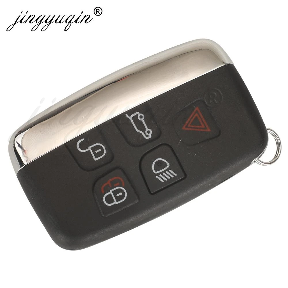 jingyuqin 5/10pcs Remote 5BT Car Key Shell For Land Rover Range Rover Sport Evoque Discovery 4 Jaguar Freelander XFL XE XJ Smart