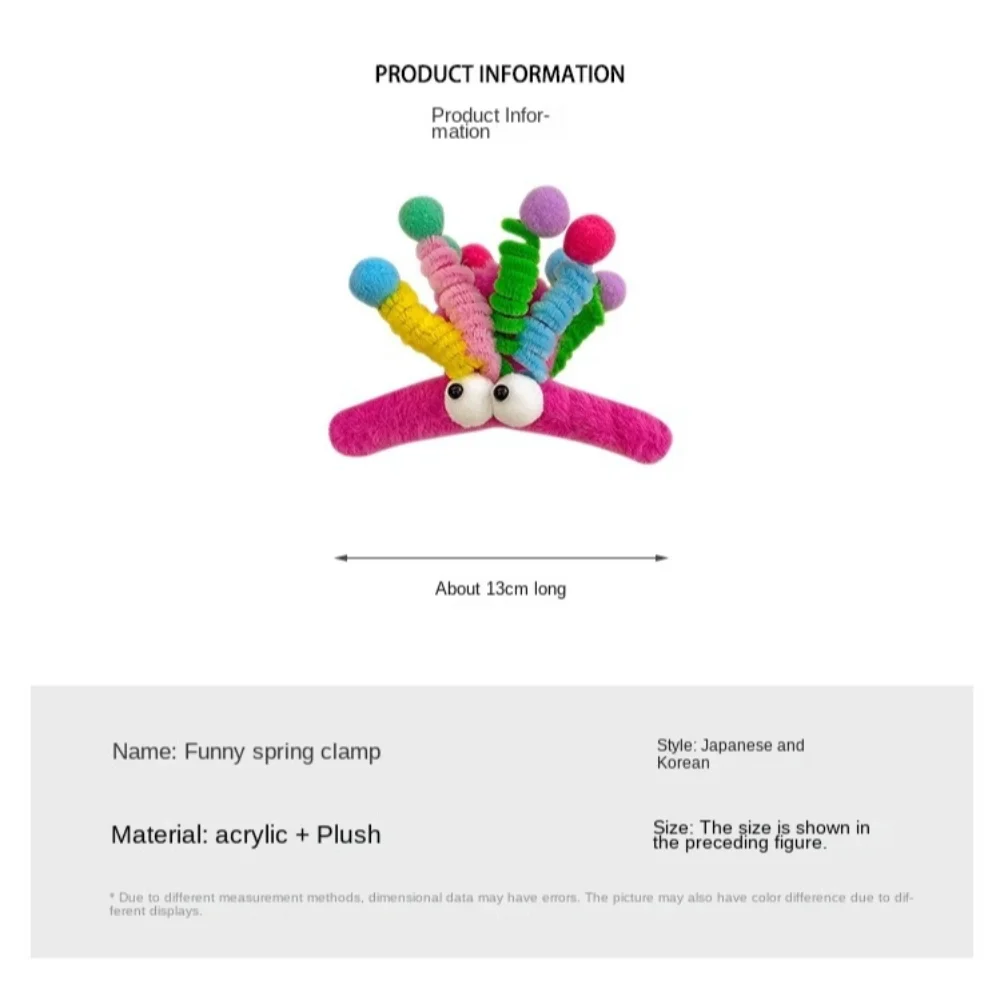 Cartoon Hair Claw Furry Headwear Plush Spring Hair Claw Clip Cute Shark Clip Women Claw Clip Women Girl Hair Accessory