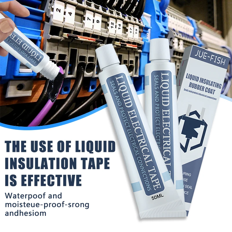 30/50ml Liquid Insulation Tape Designed For Rubberized Wire And Cable Repairs With Coated Protection.