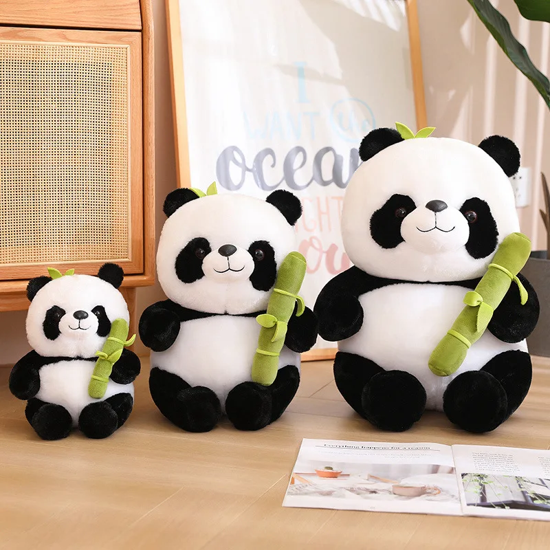 

25/35/45cm Kawaii Bamboo Panda Plush Toy Cute Anime Stuffed Animals Panda Soft Plushies Doll Toys for Girls Boys Birthday Gifts