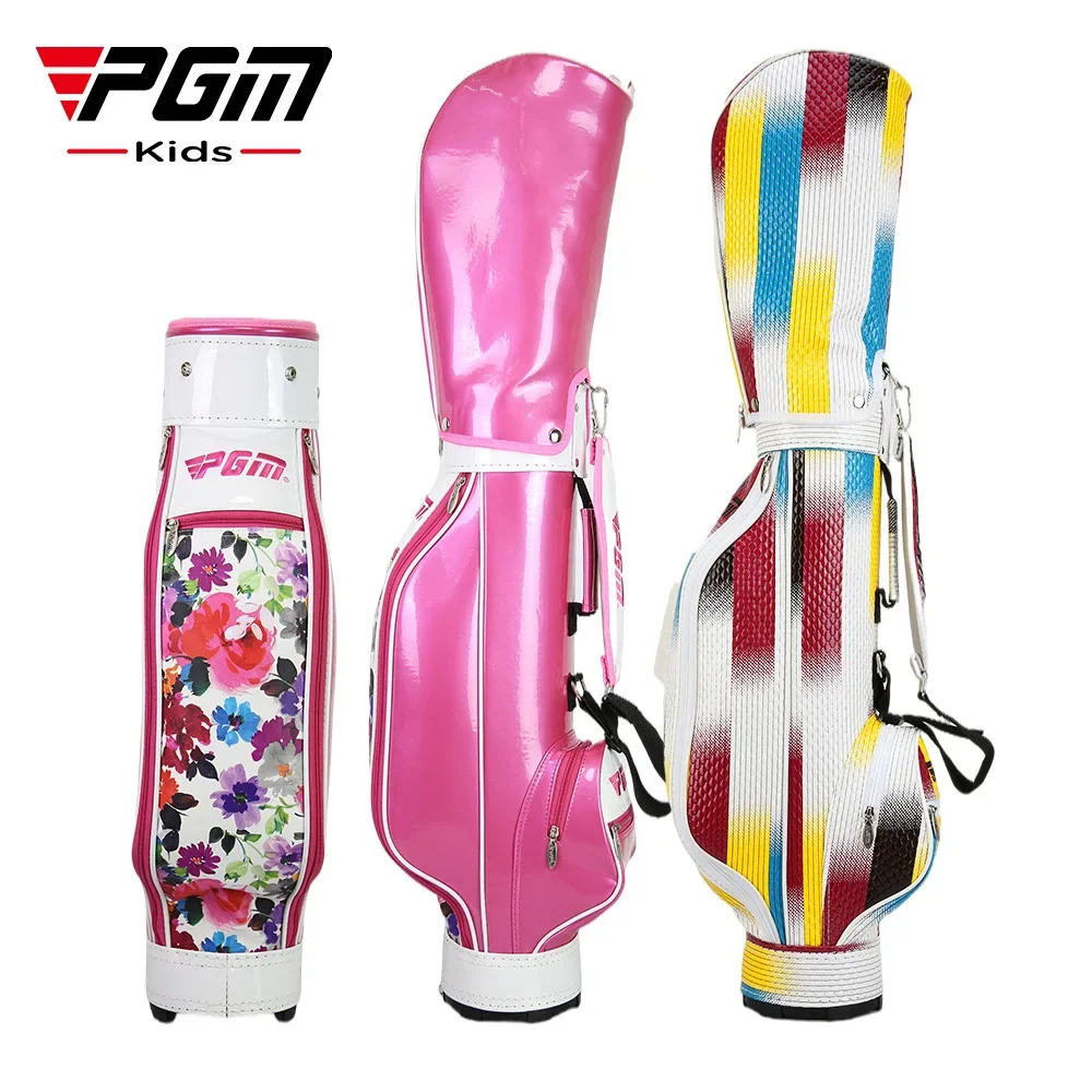 PGM Golf Bag Kids Ball Bag Boys & Girls Stand Ball Bag Waterproof Lightweight Club Bag Suitable for Ages 3-12 Years