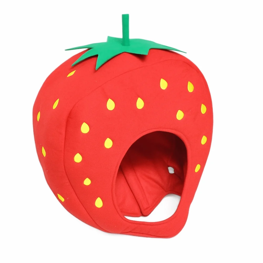 

Забавный мультяшный дизайн, шляпа с фруктами, регулируемая мягкая оранжевая шляпа, клубничная шляпа, головной убор для косплея