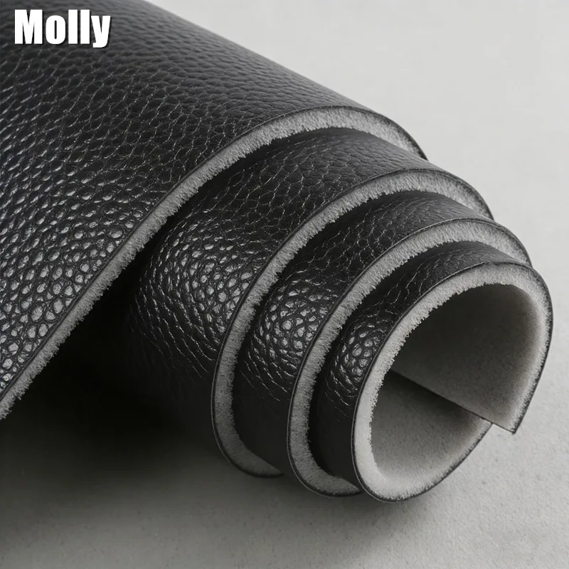 Faux Leather Fabric Sponge Quilted Car Interior Material PU Leather Fabric with Foam Packing for Car Seat Cover Sofa Cushion DIY