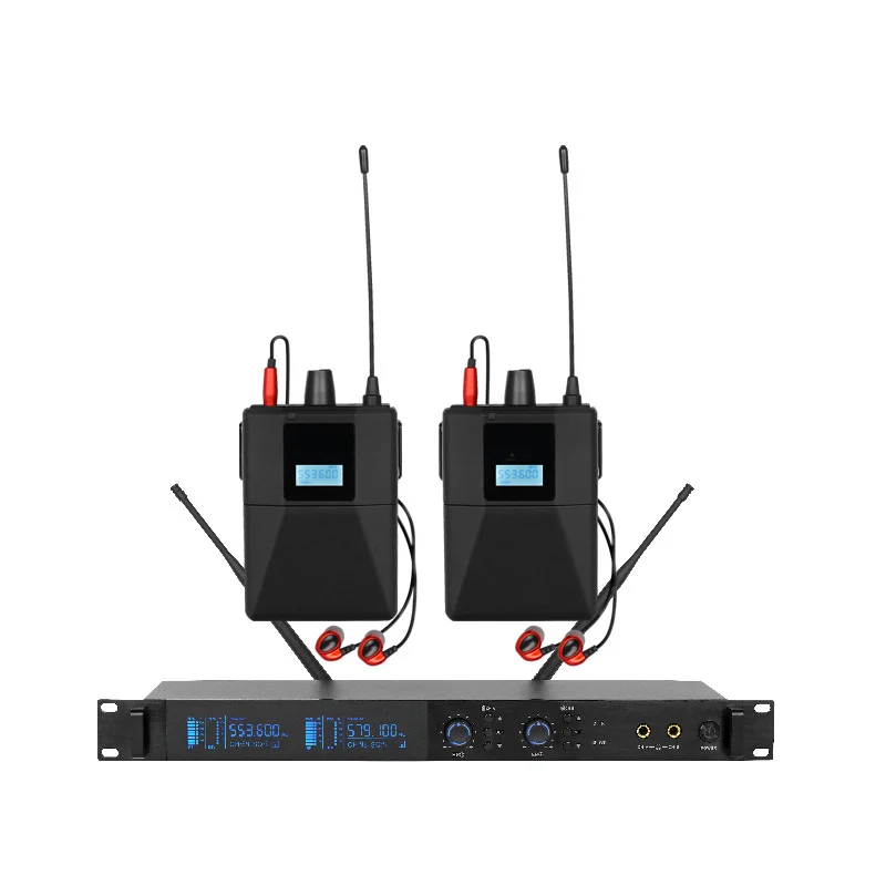 Professional wireless in-ear monitoring system 2/4/6/8 channel multi-beltpack monitor, band stage outdoor monitor link Bluetooth