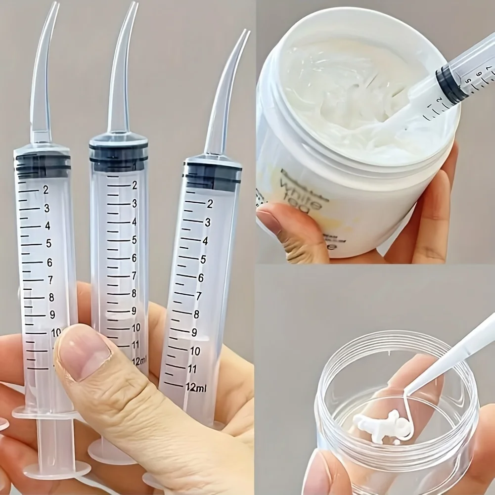Gerader, gebogener Flüssigkeitsproben-Spender, 0,17 oz Spritze zur Flüssigkeitsabgabe, geruchlos, mit Messmarkierungen, Por – Detail 2