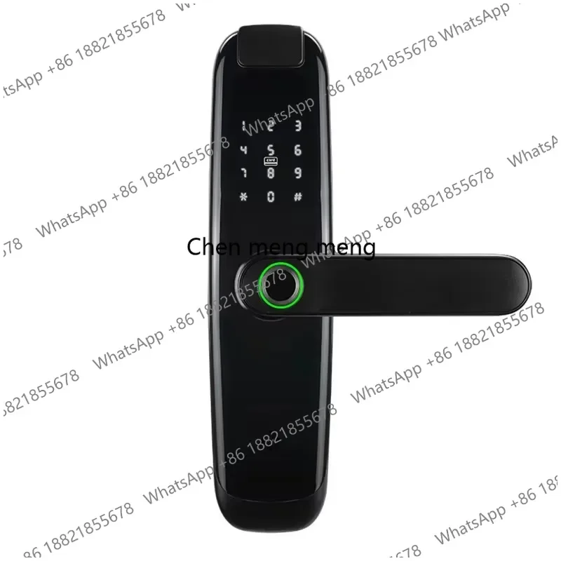 Smart Fingerprint Keyless Entry Door Lock Digital Electronic Lock with Tuya wifi Code Electric Door Knob Biometric Door Handle