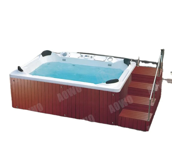 10 Person Setting Swim Pool Acrylic Endless Pool Spa Balboa Bathtubs Hot Tube Outdoor Wholesale Exterior Jacuzzier Shower