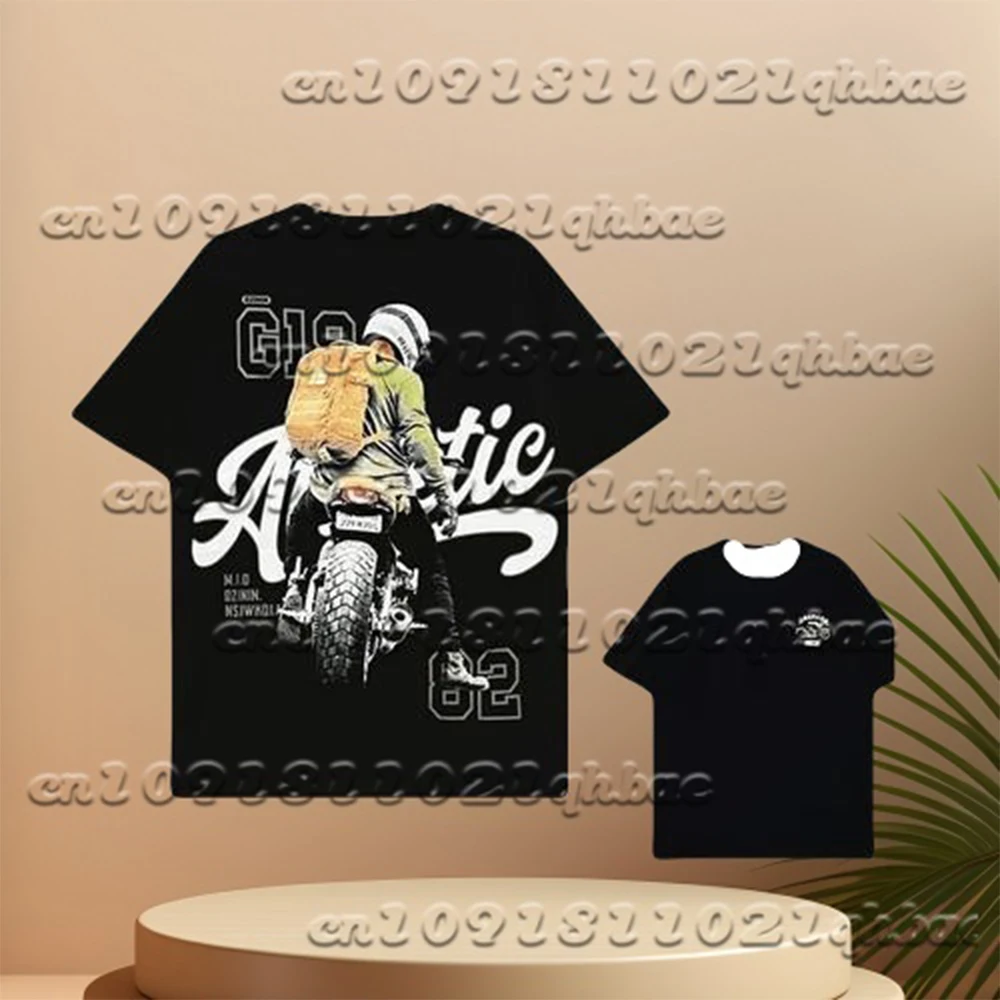 

2025 Men And Women Motorcycle Casual Wide Sleeved Short Sleeved Summer Hot Selling Breathable Quick Drying Short Sleeved T-Shirt