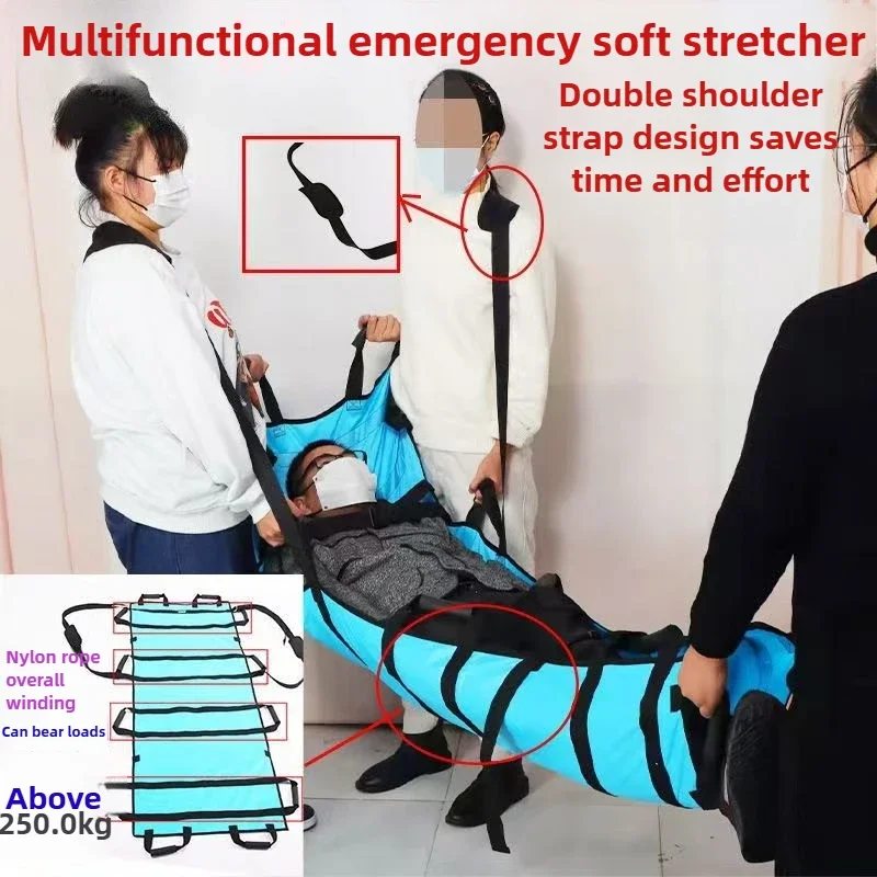 Patient Elderly Transfer Moving Sheet Belt Nursing Bedridden Positioning Lift Belt Pad Mat with 12 Handles Reinforcement Strap