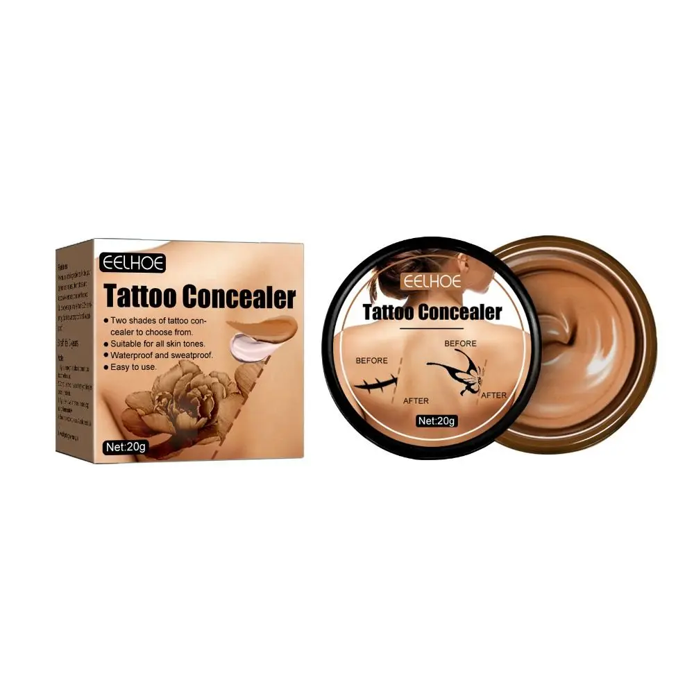 20G Tattoo Concealer Been Make-Up Verhelderende Zweetbestendige Waterdichte Foundation Verbergen Gemakkelijk Waterdichte Body Concealer Littekens