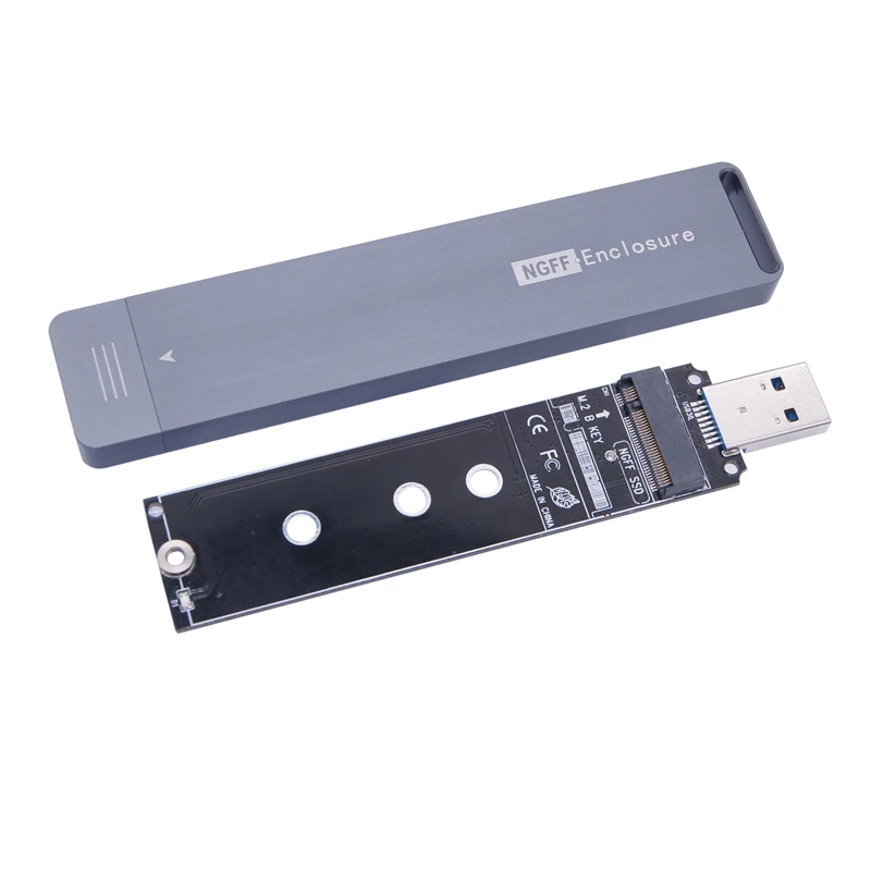 

M2 SSD адаптер SSD Внешний корпус алюминиевый корпус M.2 корпус M.2 на USB 3,1 SSD адаптер для B + M ключ NGFF SATA твердотельный диск