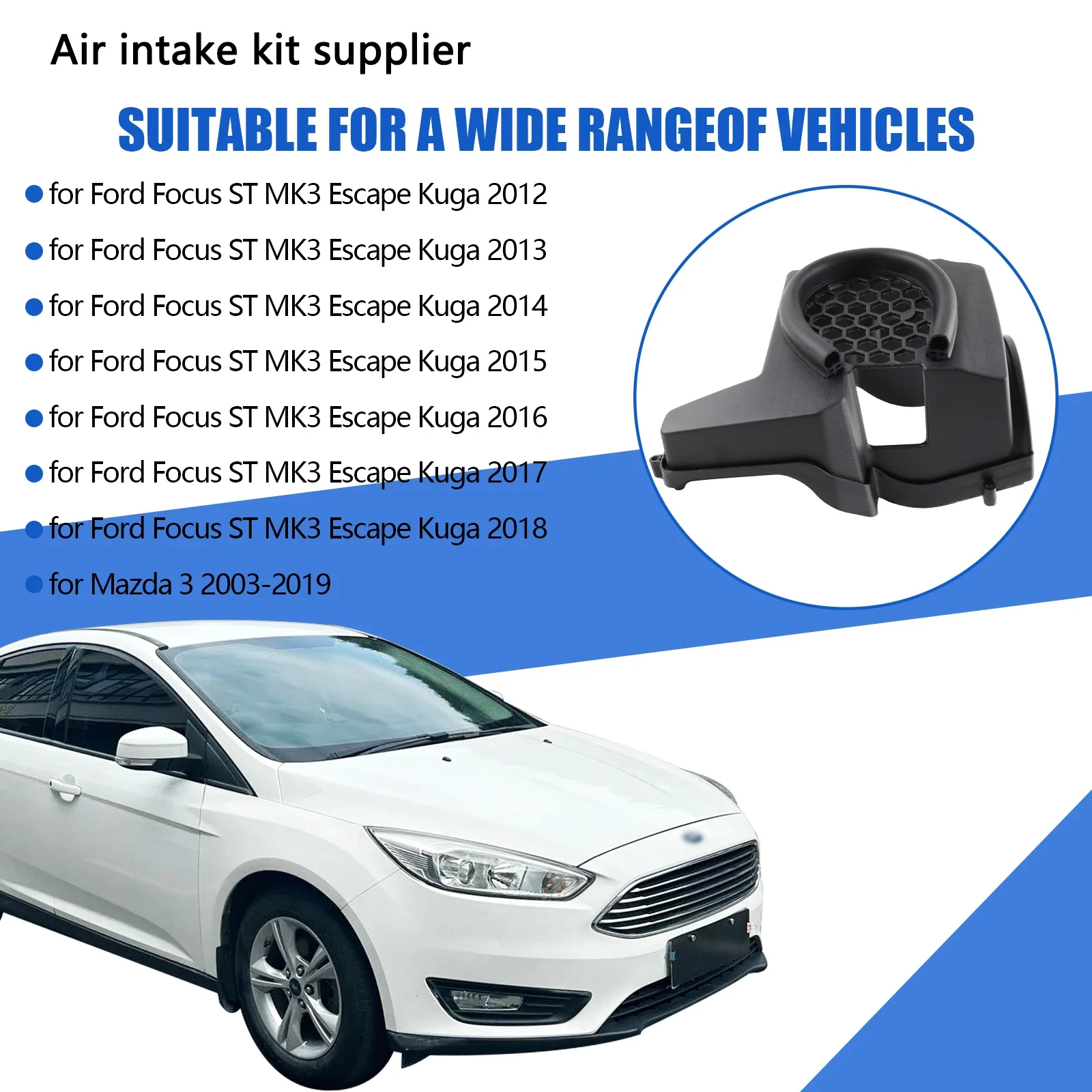 Performance Air Filter Box Cover FOR Ford Focus ST RS MK3 MK3.5 Escape 2012-2018 Air Intake Hood