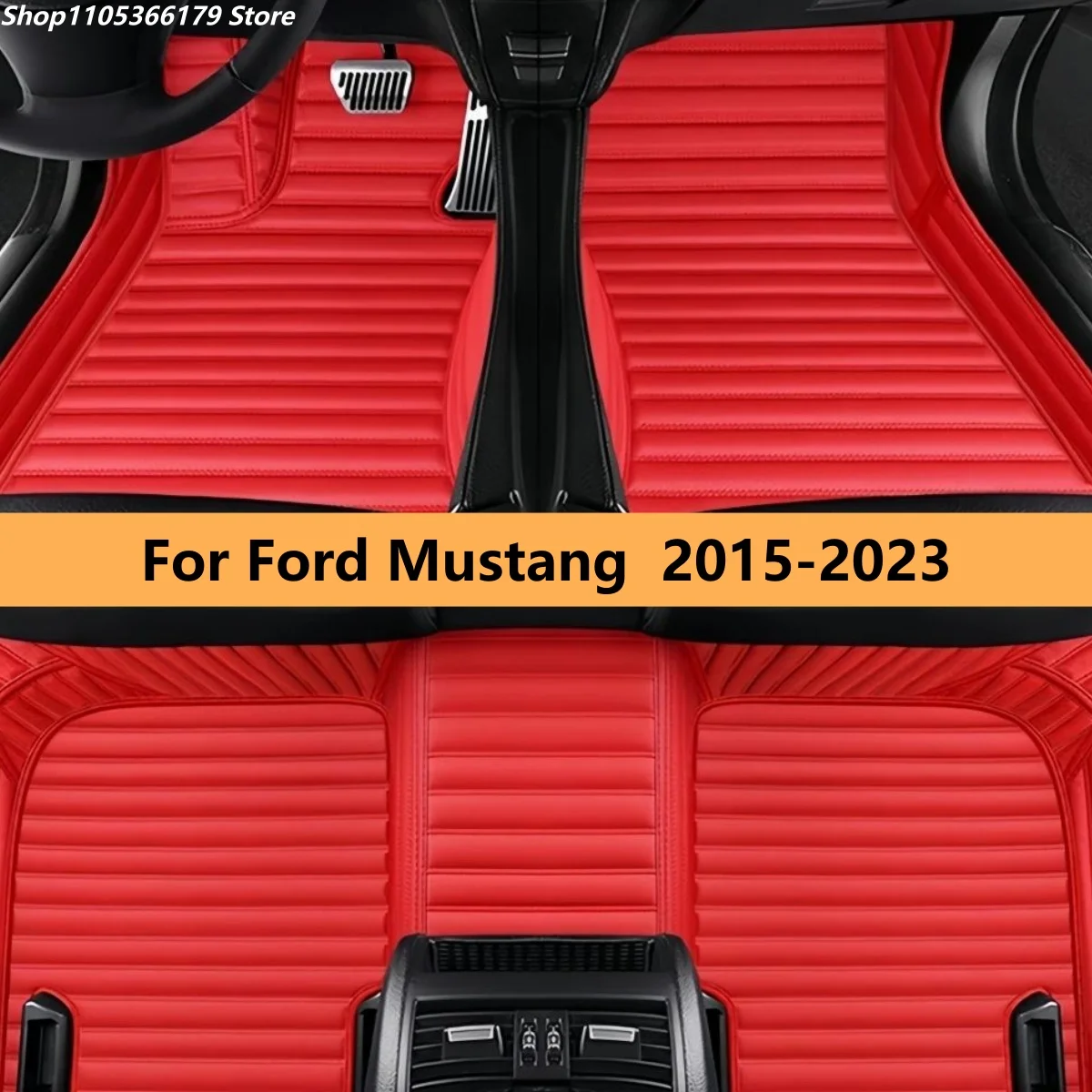 

Автомобильные коврики на заказ для Ford Mustang 2015-2023, всепогодные, водонепроницаемые