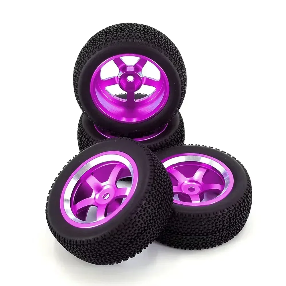 

4 шт. обновленные дорожные резиновые колеса из алюминиевого сплава для WLToys 144001