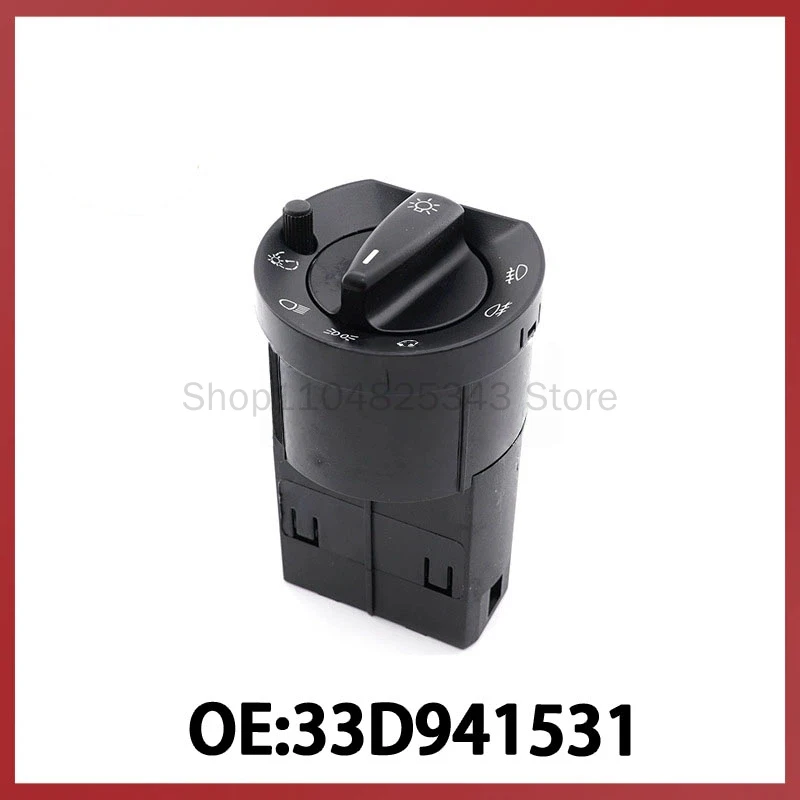 

33D941531 For Volkswagen Audi Headlight Fog Light Adjustment Switch Headlamp Knob Combination Switch