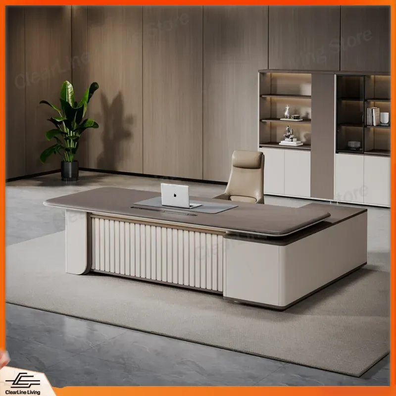 Modern Executive Desk High End Simple President Office Table Senior Sense Boss Desk for Business Manager Workstation