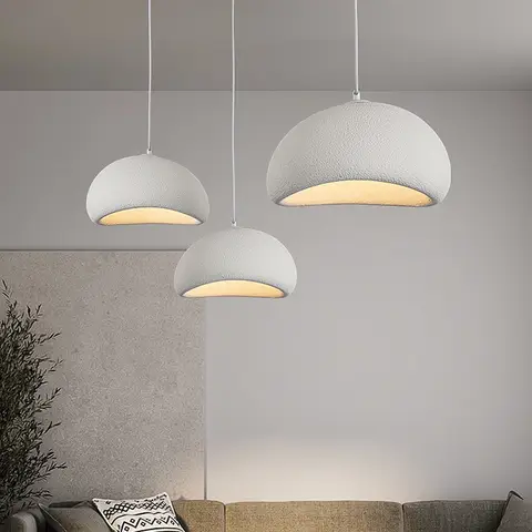 Nordic Wabi Sabi Pendant Lamps Dining Room Lighting Modern Living Room Bedroom LED Ceiling Chandelier Loft Lustre Hanghing Lamps