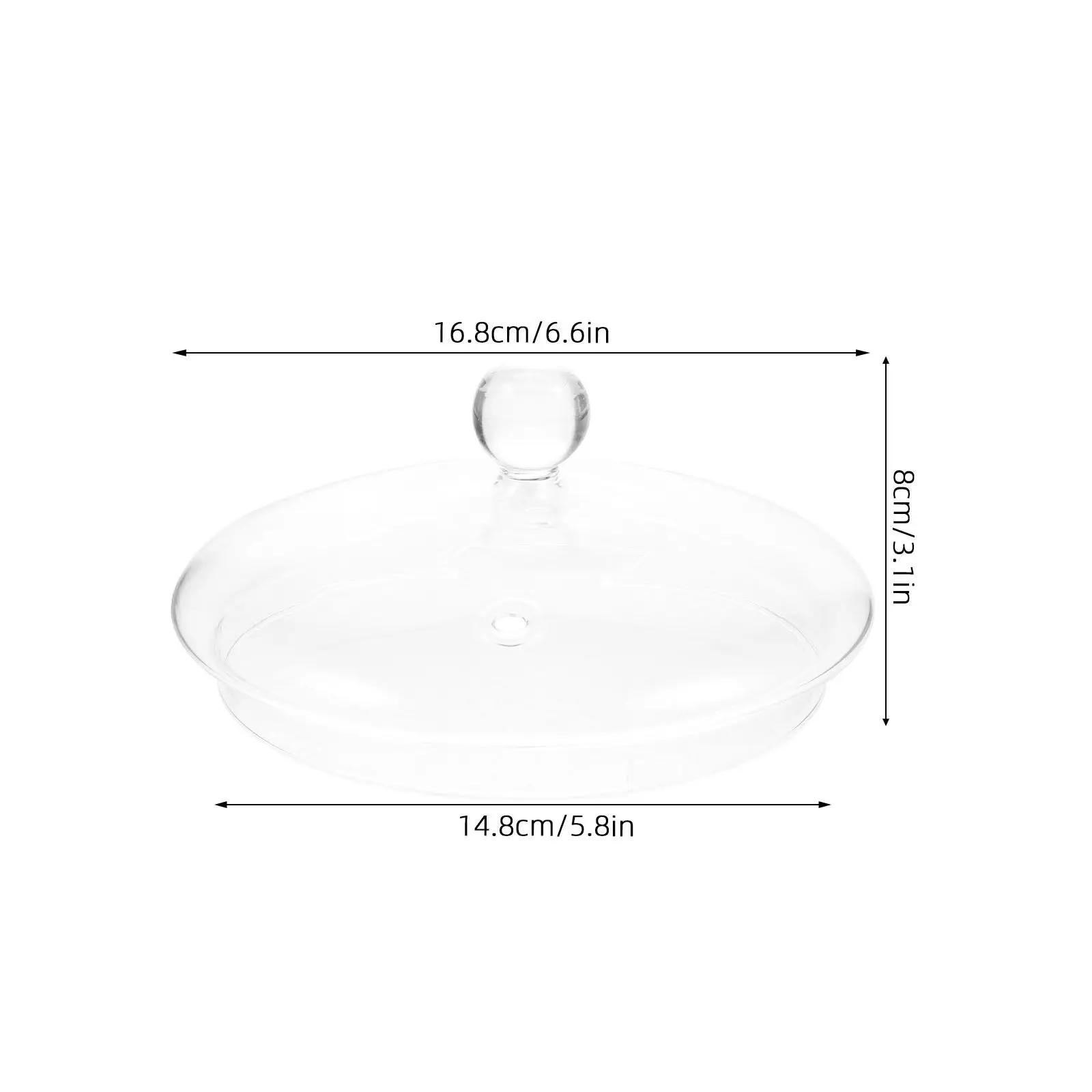 Glass Stew Pot Lid Heat Resistant Clear Cover Knob 6 Inch Simmering Ramen Cooking Pot Glass Lid Replacement Cookware Lids Only