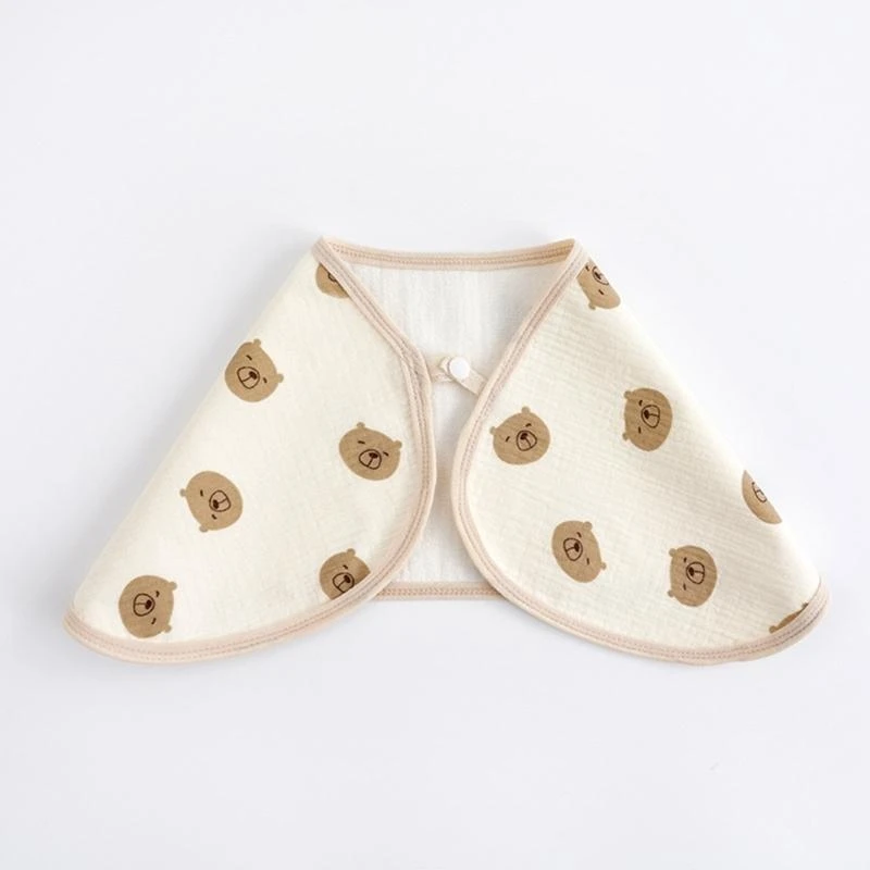 J15U الرضع منشفة اللعاب القطن ملابس التجشؤ للأولاد البنات، الأطفال الصغار تغذية مريلة الطفل مناشف اللعاب منشفة الكتف وسادة #2