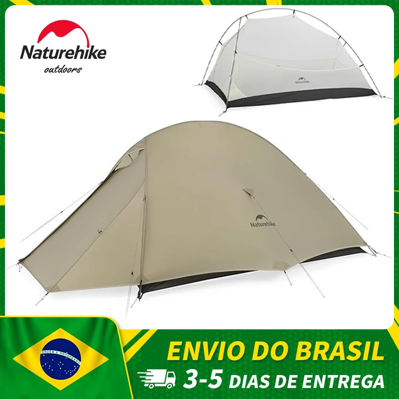 Naturehike cloud up pro barraca de camping barracas para acampamento ao ar livre para 2 pessoas, ultraleve, 20d, autônoma, caminhadas, viagem, mochilão
