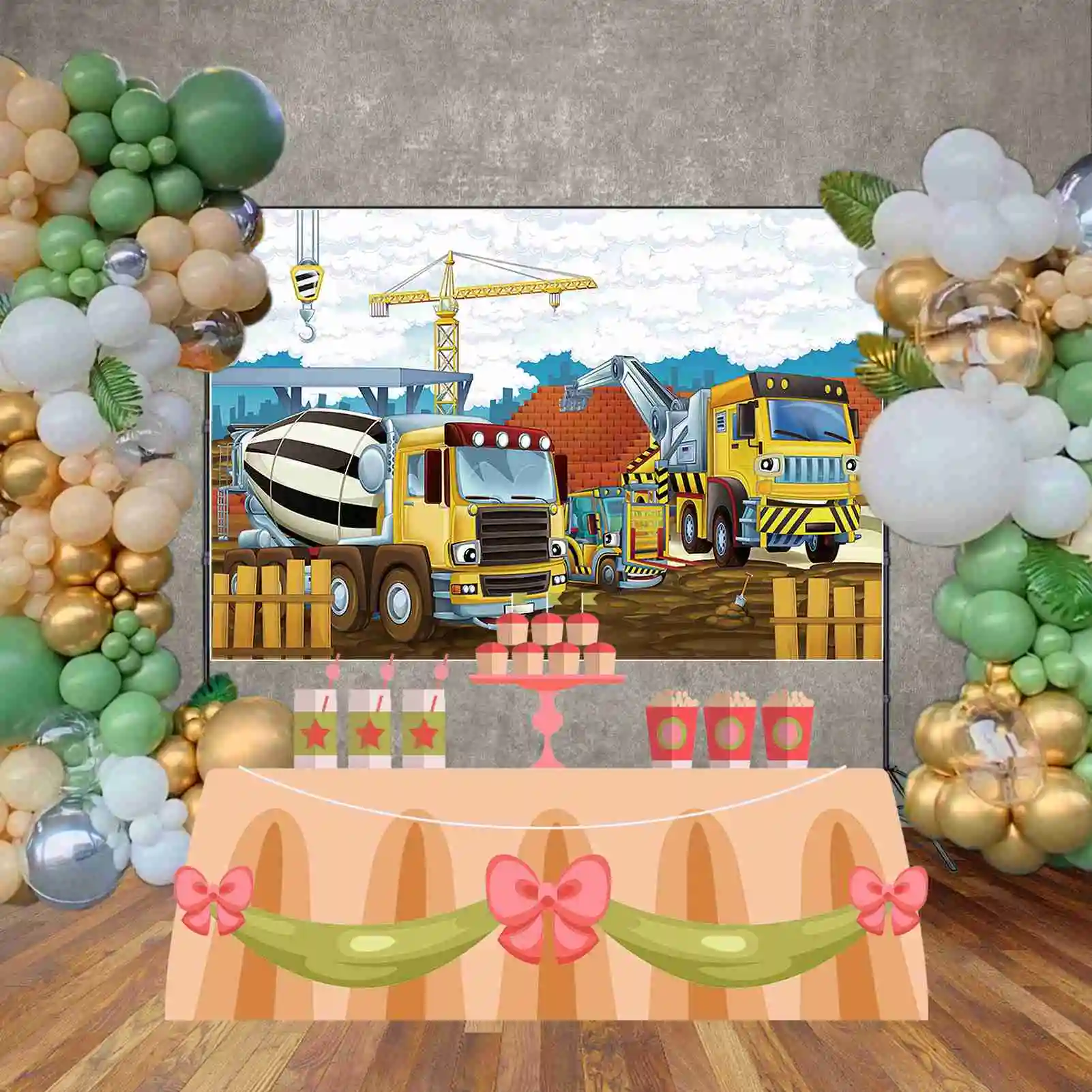 MOON.QG-Desenhos Animados Fotografia Fundos, Fotografia Backdrops, Birthday Party Decor, Photozone, Estúdio Photobooth Props, Local de construção, Criança