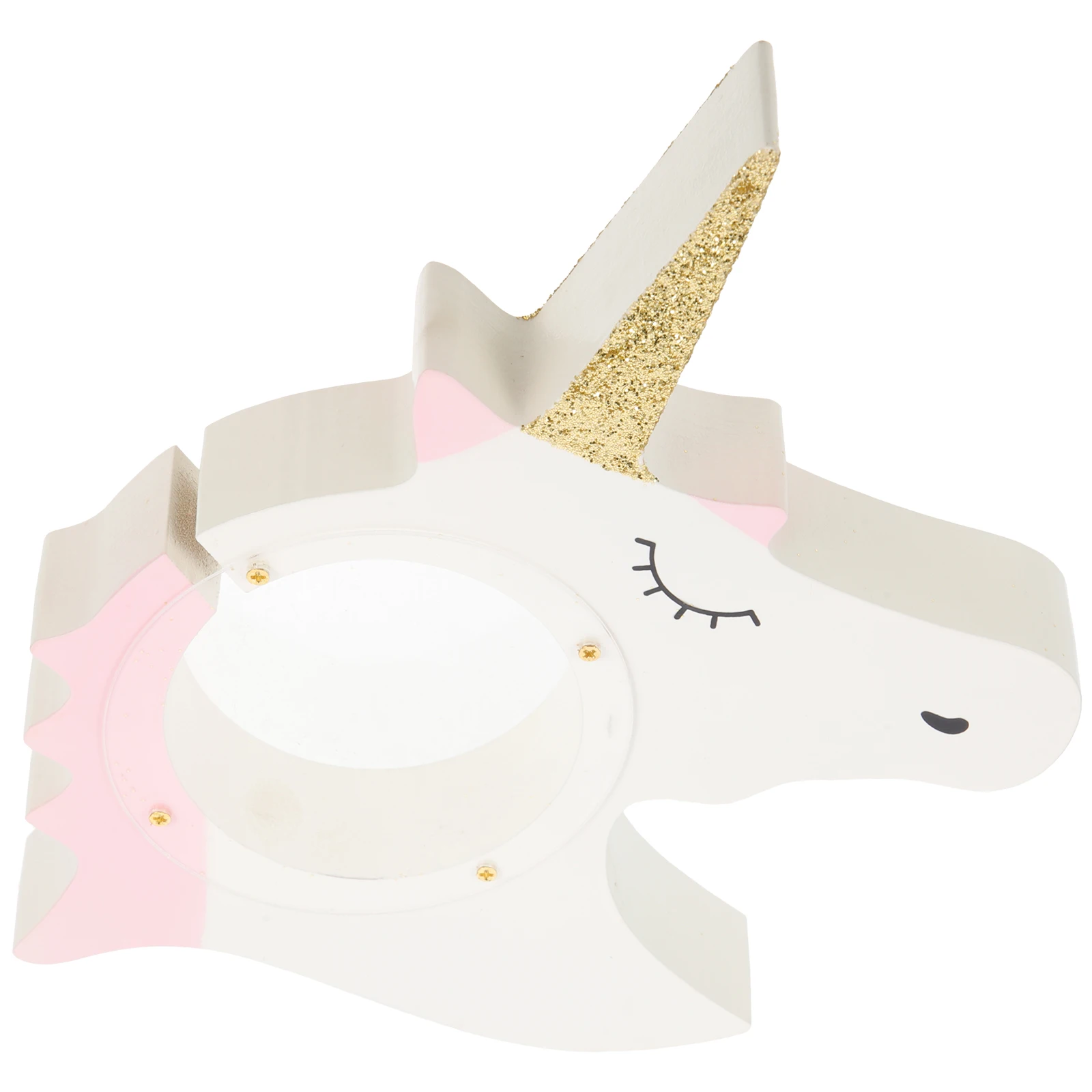 

Cute Unicorn Piggy Bank Coin Bank for Kids Girls Gifts Clear Acrylic Wood Toddler Savings Box Change Storage Decor Statue