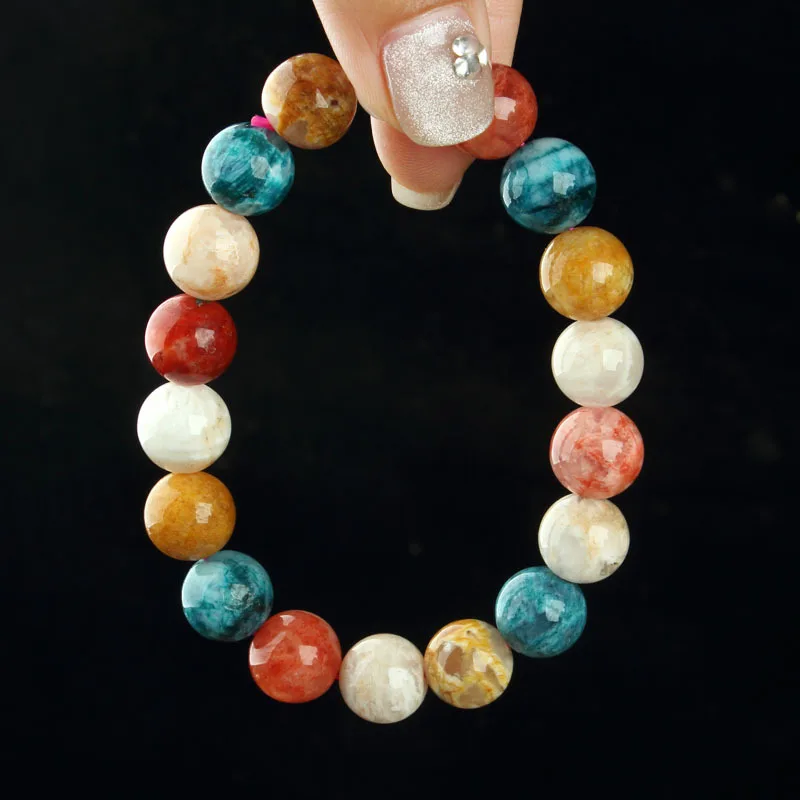 

Snowflake Ghost Crystal Bracelet Round Bead Color Ghost Crystal Women's Bracelet