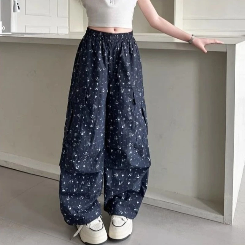 

2026 New Girls' Lightweight Anti Mosquito Straight Leg Pants Ethnic Style Summer Trendy Kids Clothing Breathable Comfortable