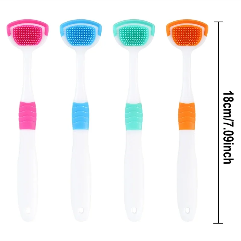 

1Pc/4Pcs/8Pcs Silicone Tongue Scraper Cleaner Oral Hygiene Care Food Debris Fresh Breath Adult Kids BPA Free Portable Healthy