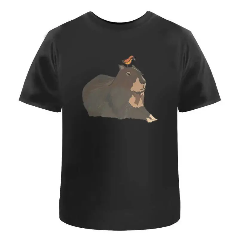

Capybara Bird' Cotton T Shirt Ta038164
