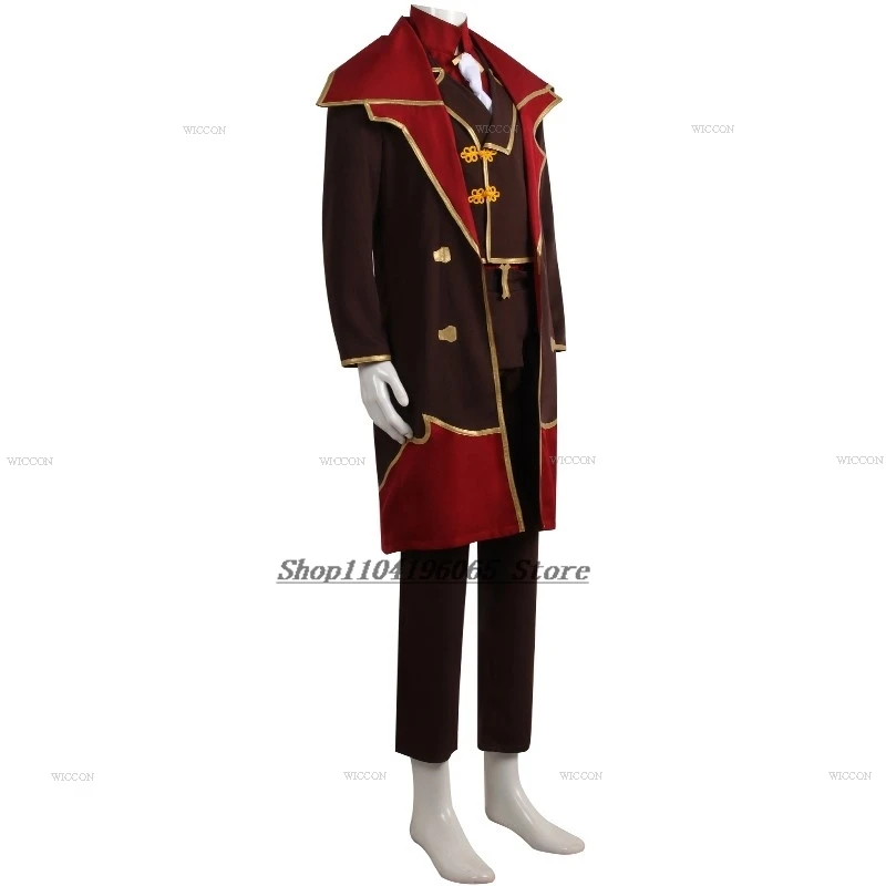 Arcane Tv Lol Silco Cosplay Costumes Long Jacket Anime Uniform Outfits Shoes Boots Halloween Carnival Wine Suit Man Women