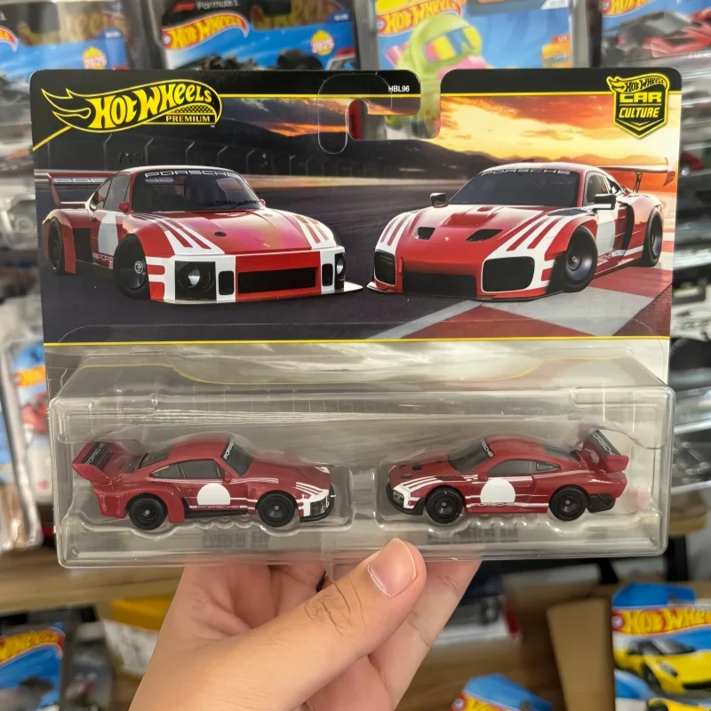 

Hot Wheels Hbl96-U Premium, комплект из 2 комплектов серии, Mitsubishi Lancer Evo Subaru Dodge Challenger Porsche1:64 литой под давлением коллекционный подарок для детей