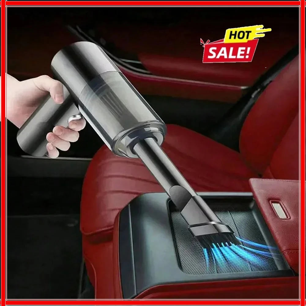 1pc Portable Cordless Handheld Car Vacuum Cleaner Dual Use Blowing & Suction with Multi-Nozzles for Car Home Pet Office