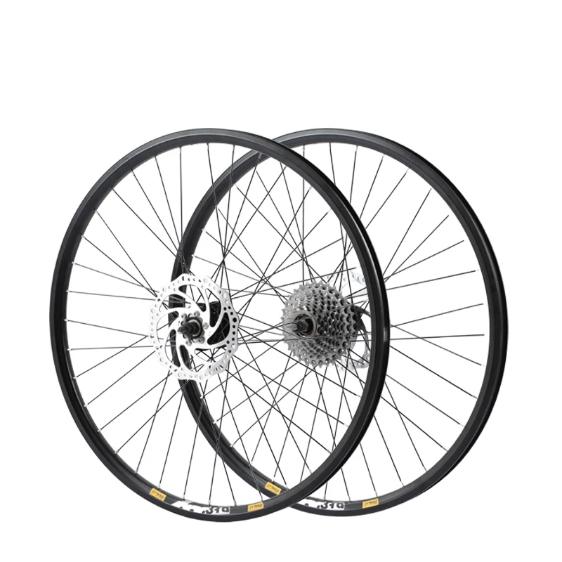 

Bicycle wheel set Aluminum alloy 24 inch 26 inch 27.5 variable speed bearing Rear wheel Disc brake Front wheel Suitable for