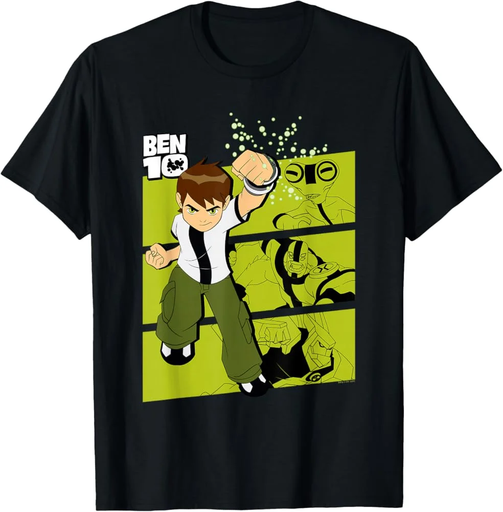 Ben 10 Ben Tennyson Omnitrix Alien Hero Graphic Tee T Shirt Men's Women's Unisex Cotton Retro Cool Oversize Short Sleeve Top