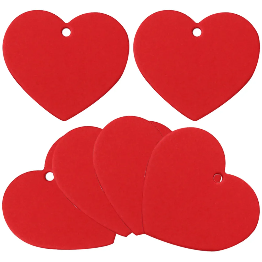 300Pcs Paper Tags For Valentines Day Party Favors Event Decor Heart Cutouts Hanging Gift Blank Labels