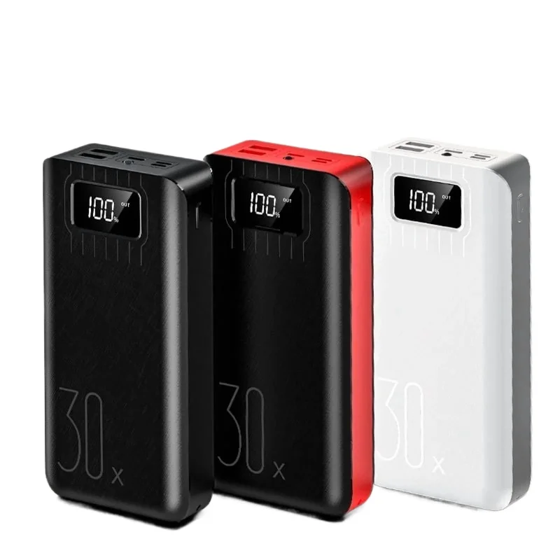 Per Xiaomi 30000mAh PowerBank Batteria esterna PoverBank 2 USB LED 30000mAh Tipo-c Caricatore portatile Power Bank