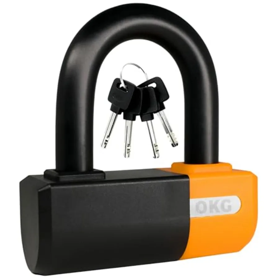 

Heavy Duty Small U Lock with 18mm AntiCut Manganese Alloy Steel UShackle for Secure Motorcycle eBike ATV and Trailer Protection