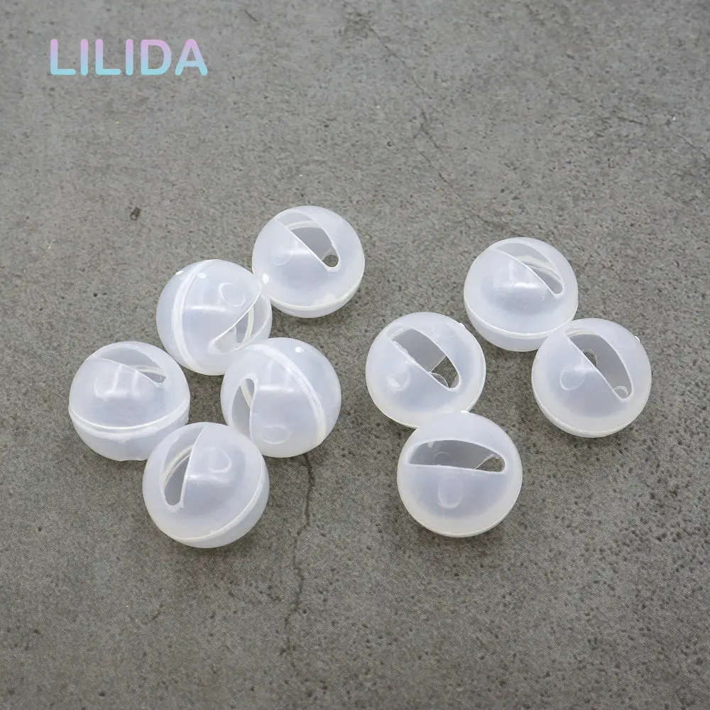 30/50/100pcs 17mm Rattle Ball Squeaker Toys Noise Generator Insert Dog Toy Puppy Accessories Transparent Plastic Squeaker Toy