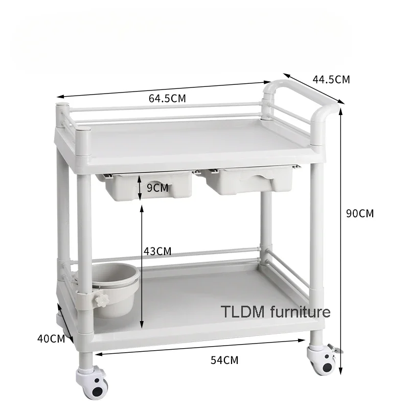 

Beautify Barbershop Lash Salon Trolley Serving Manicure Tattoo Salon Trolley Sofa Side Carrito Auxiliar Beauty Furniture HDTC