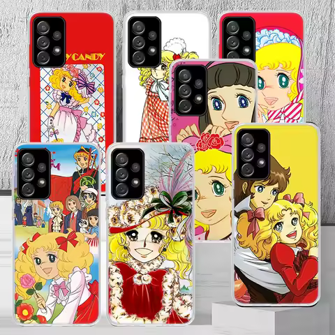 Anime Candy Phone Case for Samsung Galaxy A15 A14 A13 A12 A55 A54 A53 A52 A35 A34 A33 A32 A25 A24 A23 A22 A05S A04S A03S