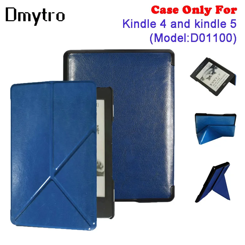 

Pu Leather Flip Book Cover For Kindle 4 Kindle 5 D01100 Ebook High Quality Shell K4 K5 Folio Case