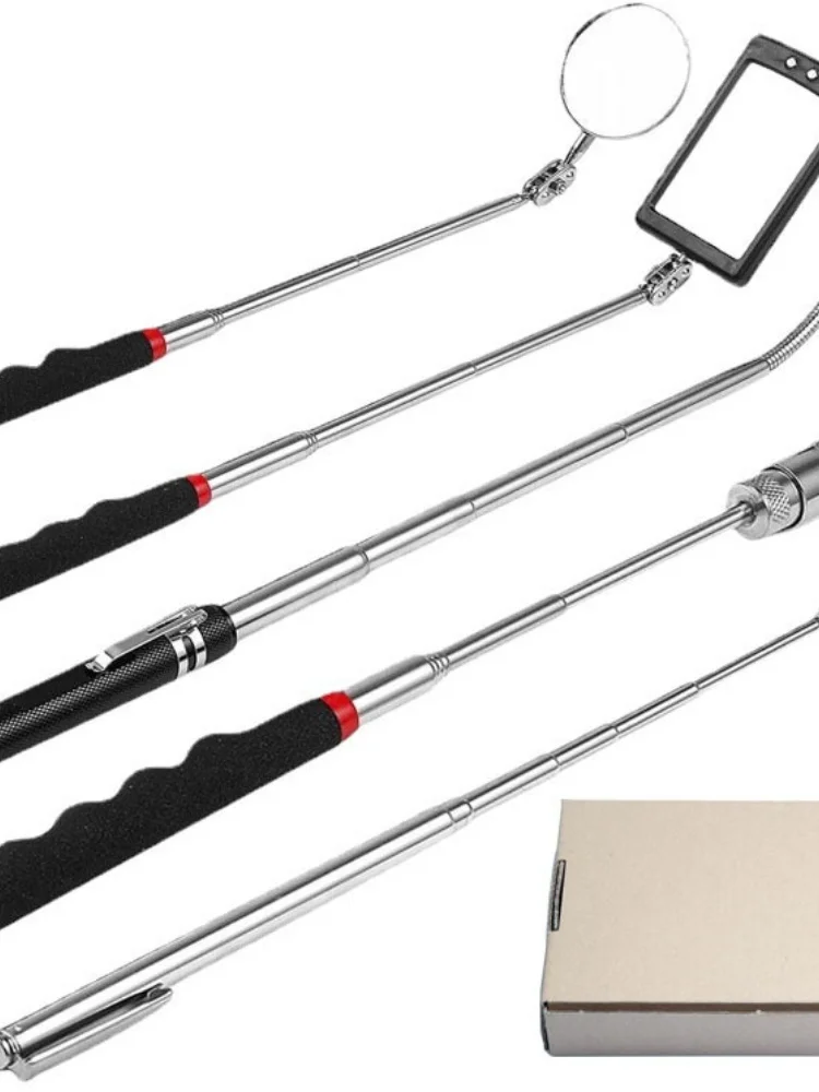 Autoreparatiegereedschap Telescopische magnetische pen Pickup Rod Stick Set 1-5 stuks Metaalbewerking Handig hulpmiddel