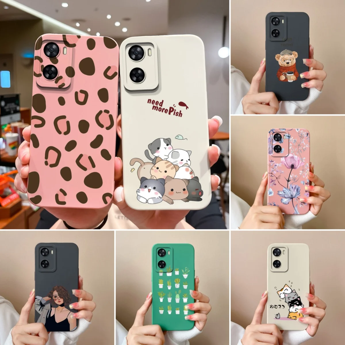 

Case For OnePlus Nord N20 SE N300 Cartoon Candy Back Cover For 1+ Nord N20SE N 300 Phone Cases Soft Liquid Silicone Bumper Capa